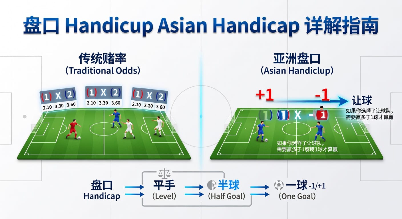 亚洲盘Asian Handicap：足球竞猜赔率分析与投注策略详解